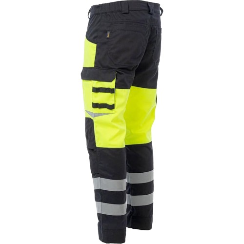 Брюки сигнальные Brodeks KS309, цвет жёлтый, чёрный Брюки сигнальные Brodeks KS309, цвет жёлтый, чёрный