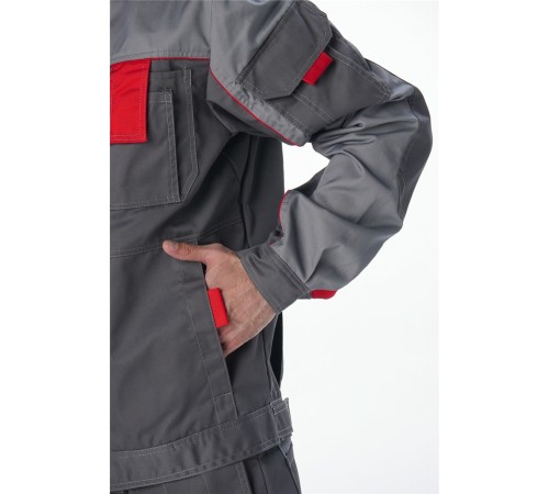 Костюм Союз-Профессионал-1 (тк.Балтекс,240) брюки, т.серый/св.серый/красный Костюм Союз-Профессионал-1 (тк.Балтекс,240) брюки, т.серый/св.серый/красный