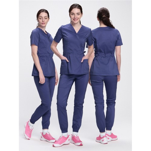 Костюм женский хирургический Модерн-004 (тк.Стрейч,120) MedLine, т.синий Костюм женский хирургический Модерн-004 (тк.Стрейч,120) MedLine, т.синий