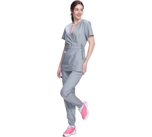 Костюм женский Стар-001 (тк.Коттон-Рич,130) MedLine, серый Костюм женский Стар-001 (тк.Коттон-Рич,130) MedLine, серый