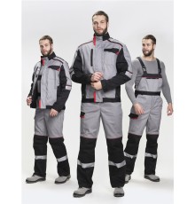 Костюм Сервис IMP (тк.Смесовая,240) п/к, серый/черный