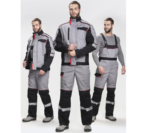 Костюм Сервис IMP (тк.Смесовая,240) п/к, серый/черный Костюм Сервис IMP (тк.Смесовая,240) п/к, серый/черный