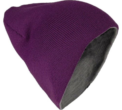 Шапка Brodeks Light Bicolor, цвет фиолетовый, серый Шапка Brodeks Light Bicolor, цвет фиолетовый, серый
