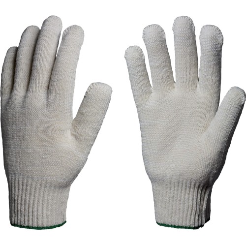 Перчатки х/б 10кл. ЛЮКС 42-44гр. 150текс, белые