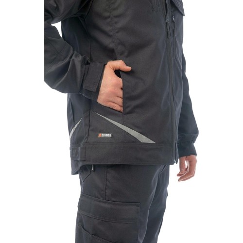 Куртка летняя мужская Brodeks KS202, цвет чёрный Куртка летняя мужская Brodeks KS202, цвет чёрный