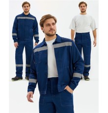 Костюм Лигор-1 СОП К. (тк.Смесовая,210) брюки, т.синий