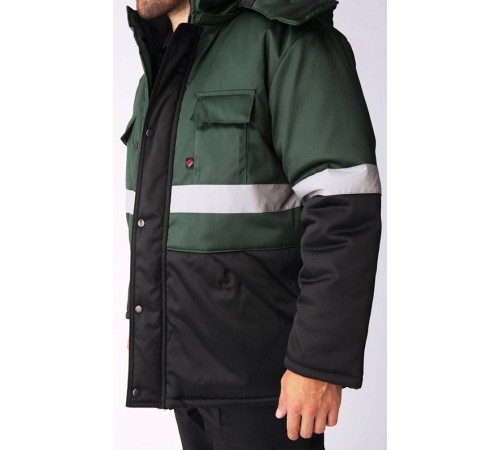 Костюм зимний Нордхард-2 СОП (тк.Смесовая,250) п/к, черный/зеленый Костюм зимний Нордхард-2 СОП (тк.Смесовая,250) п/к, черный/зеленый
