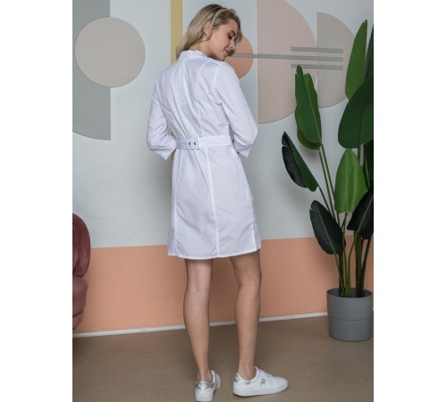Халат женский Симпл-001 (тк.Смесовая,120) MedLine, белый Халат женский Симпл-001 (тк.Смесовая,120) MedLine, белый