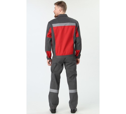 Костюм Вираж-1 IMP (тк.Смесовая,260) брюки, т.серый/красный Костюм Вираж-1 IMP (тк.Смесовая,260) брюки, т.серый/красный