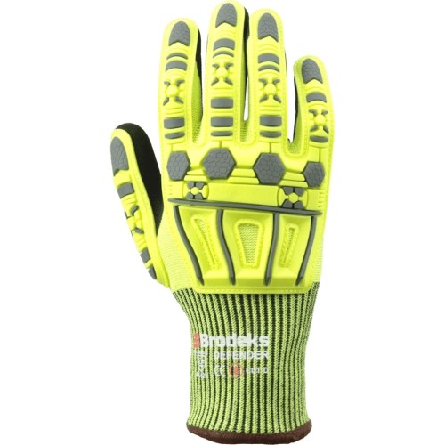 Перчатки рабочие Brodeks GC-22i, цвет серый, чёрный, жёлтый Перчатки рабочие Brodeks GC-22i, цвет серый, чёрный, жёлтый