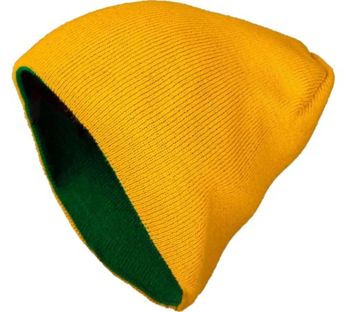 Шапка Brodeks Light Bicolor, цвет зёленый, жёлтый Шапка Brodeks Light Bicolor, цвет зёленый, жёлтый