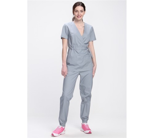 Костюм женский Стар-001 (тк.Коттон-Рич,130) MedLine, серый Костюм женский Стар-001 (тк.Коттон-Рич,130) MedLine, серый