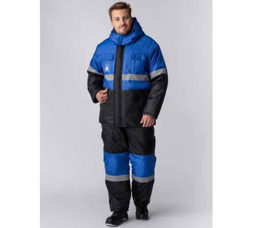Костюм зимний Мегрес-2 СОП (тк.OxLine,90) п/к, васильковый/черный Костюм зимний Мегрес-2 СОП (тк.OxLine,90) п/к, васильковый/черный