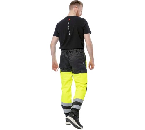 Брюки сигнальные Brodeks KS313, цвет жёлтый, чёрный Брюки сигнальные Brodeks KS313, цвет жёлтый, чёрный