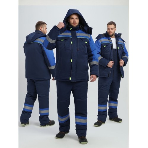 Костюм зимний Бивек-2 СОП (тк.Смесовая,210) пк, т.синий/васильковый/лимонный Костюм зимний Бивек-2 СОП (тк.Смесовая,210) пк, т.синий/васильковый/лимонный