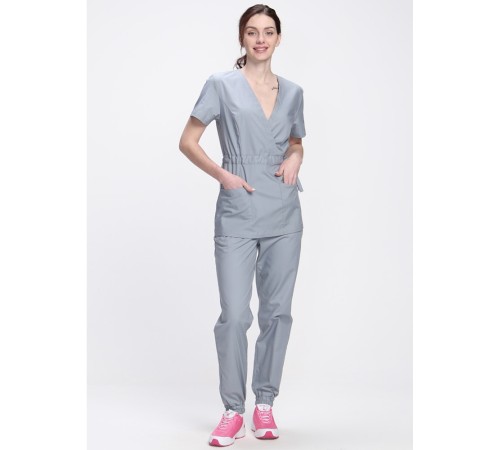 Костюм женский Стар-001 (тк.Коттон-Рич,130) MedLine, серый Костюм женский Стар-001 (тк.Коттон-Рич,130) MedLine, серый