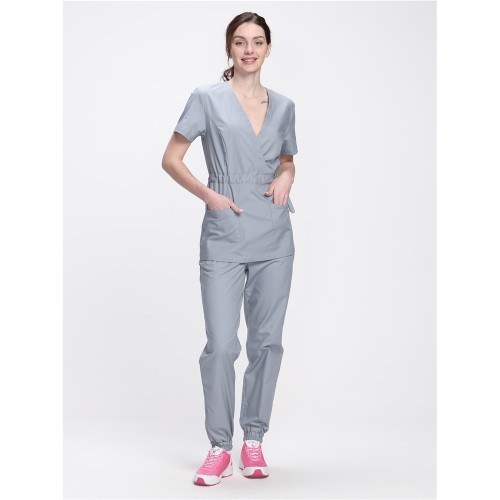 Костюм женский Стар-001 (тк.Коттон-Рич,130) MedLine, серый Костюм женский Стар-001 (тк.Коттон-Рич,130) MedLine, серый