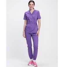 Костюм женский хирургический Модерн-004 (тк.Стрейч,120) MedLine, сиреневый