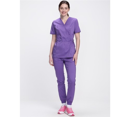 Костюм женский хирургический Модерн-004 (тк.Стрейч,120) MedLine, сиреневый Костюм женский хирургический Модерн-004 (тк.Стрейч,120) MedLine, сиреневый