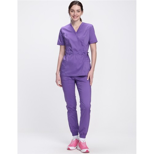 Костюм женский хирургический Модерн-004 (тк.Стрейч,120) MedLine, сиреневый Костюм женский хирургический Модерн-004 (тк.Стрейч,120) MedLine, сиреневый