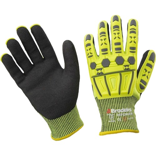 Перчатки рабочие Brodeks GC-22i, цвет серый, чёрный, жёлтый Перчатки рабочие Brodeks GC-22i, цвет серый, чёрный, жёлтый