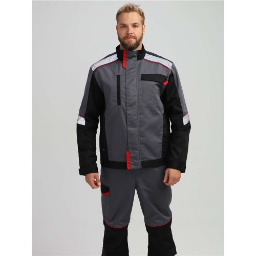 Костюм Сервис NEW (тк.Смесовая,240) п/к, серый/черный Костюм Сервис NEW (тк.Смесовая,240) п/к, серый/черный