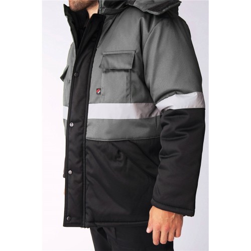 Костюм зимний Нордхард-2 СОП (тк.Смесовая,250) п/к, черный/серый Костюм зимний Нордхард-2 СОП (тк.Смесовая,250) п/к, черный/серый