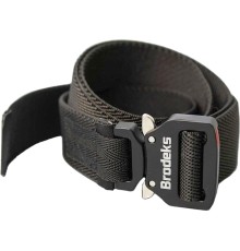 Ремень Brodeks KM102 + стрейч, цвет чёрный, длина 140 см