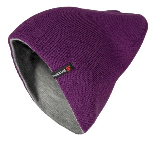 Шапка Brodeks Light Bicolor, цвет фиолетовый, серый Шапка Brodeks Light Bicolor, цвет фиолетовый, серый