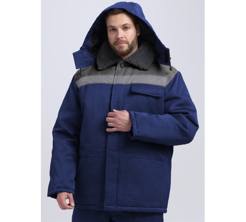 Куртка зимняя для бригадира NEW (тк.Смесовая,210), т.синий/серый Куртка зимняя для бригадира NEW (тк.Смесовая,210), т.синий/серый