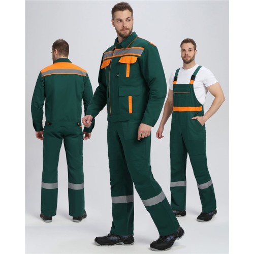 Костюм для ИТР СОП IMP (тк.Саржа,250) п/к, т.зеленый/оранжевый Костюм для ИТР СОП IMP (тк.Саржа,250) п/к, т.зеленый/оранжевый