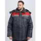 Куртка зимняя для бригадира NEW (тк.Оксфорд), т.серый/красный