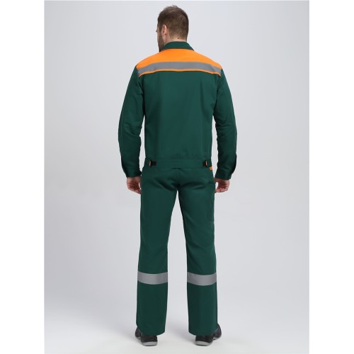 Костюм для ИТР СОП IMP (тк.Саржа,250) п/к, т.зеленый/оранжевый Костюм для ИТР СОП IMP (тк.Саржа,250) п/к, т.зеленый/оранжевый