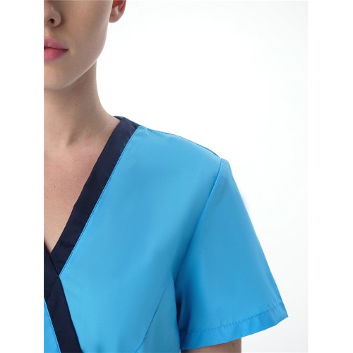 Костюм женский Симпл-001 (тк.Смесовая,120) MedLine, т.синий/голубой Костюм женский Симпл-001 (тк.Смесовая,120) MedLine, т.синий/голубой
