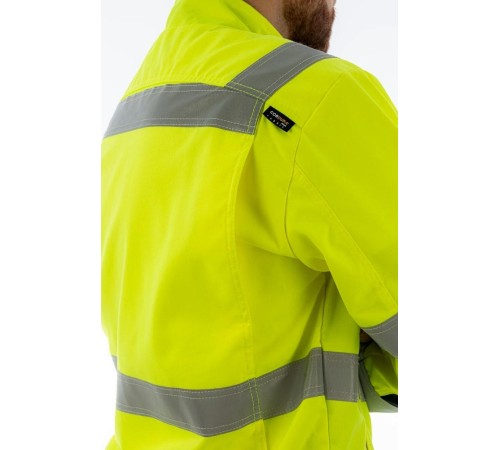 Куртка сигнальная Brodeks KS218, цвет жёлтый, чёрный Куртка сигнальная Brodeks KS218, цвет жёлтый, чёрный