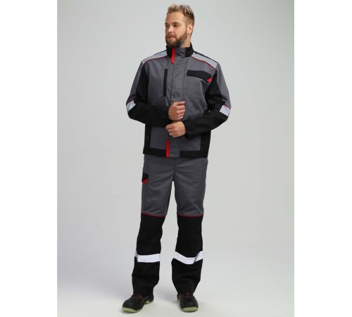 Костюм Сервис NEW (тк.Смесовая,240) п/к, серый/черный Костюм Сервис NEW (тк.Смесовая,240) п/к, серый/черный