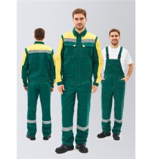 Костюм Сфера-2 СОП CH (тк.Смесовая,210) п/к, зеленый/желтый