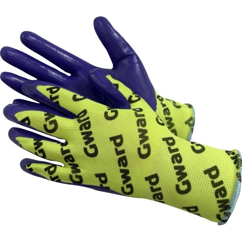 Hi-Vis Перчатки нейлоновые с нитриловым покрытием Hi-Vis Перчатки нейлоновые с нитриловым покрытием