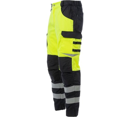 Брюки сигнальные Brodeks KS309, цвет жёлтый, чёрный Брюки сигнальные Brodeks KS309, цвет жёлтый, чёрный