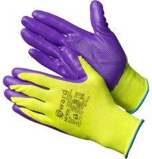 Перчатки Gward Hi-Vis нейлоновые с нитриловым покрытием, N1001
