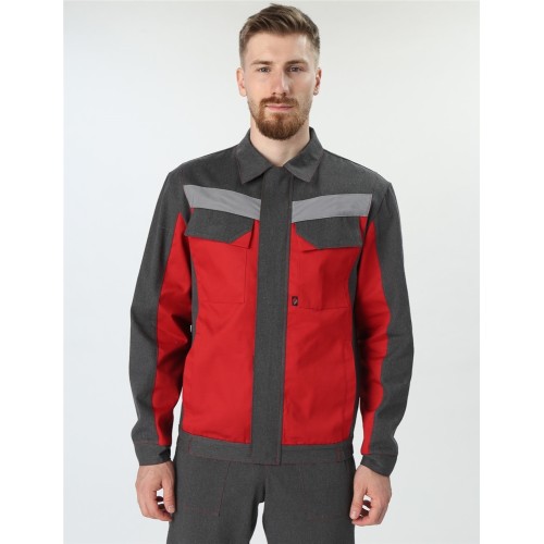 Костюм Вираж-1 IMP (тк.Смесовая,260) брюки, т.серый/красный Костюм Вираж-1 IMP (тк.Смесовая,260) брюки, т.серый/красный