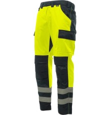 Брюки сигнальные Brodeks KS313, цвет жёлтый, чёрный