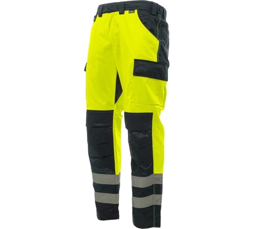 Брюки сигнальные Brodeks KS313, цвет жёлтый, чёрный Брюки сигнальные Brodeks KS313, цвет жёлтый, чёрный