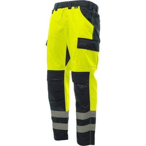 Брюки сигнальные Brodeks KS313, цвет жёлтый, чёрный Брюки сигнальные Brodeks KS313, цвет жёлтый, чёрный