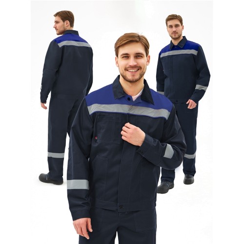 Костюм Липецк-1 СОП CH (тк.Смесовая,280) брюки, т.синий/васильковый Костюм Липецк-1 СОП CH (тк.Смесовая,280) брюки, т.синий/васильковый
