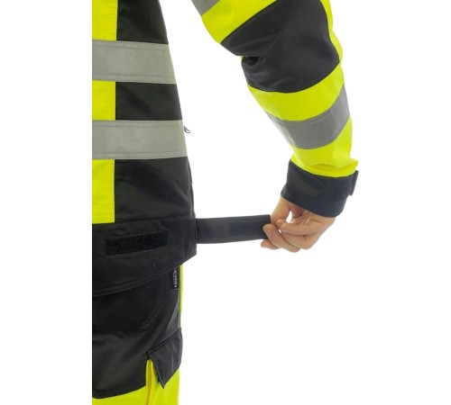 Куртка сигнальная Brodeks KS225, цвет жёлтый, чёрный Куртка сигнальная Brodeks KS225, цвет жёлтый, чёрный