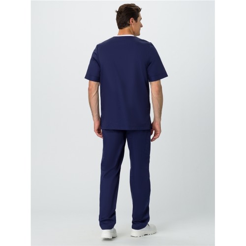 Костюм мужской Симпл-001 (тк.Смесовая,120) MedLine, т.синий/бежевый Костюм мужской Симпл-001 (тк.Смесовая,120) MedLine, т.синий/бежевый