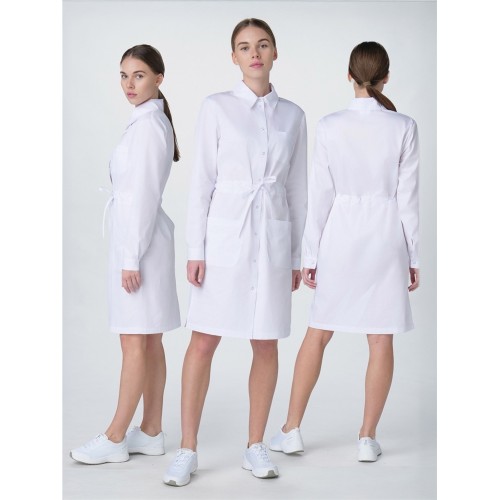 Халат женский Сансара-001 (тк.Смесовая,160) MedLine, белый