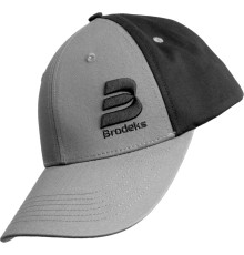 Бейсболка Brodeks KM130, цвет серый, чёрный 