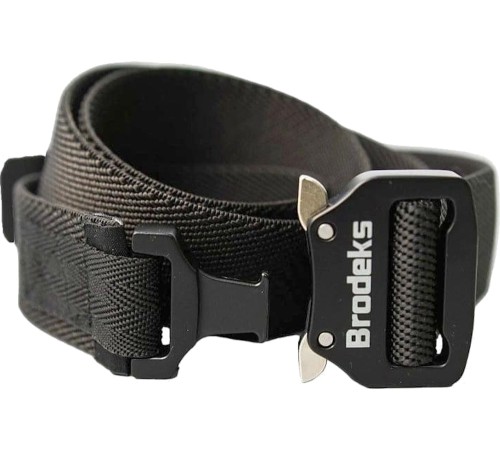 Ремень Brodeks KM102 + стрейч, цвет чёрный, длина 117 см Ремень Brodeks KM102 + стрейч, цвет чёрный, длина 117 см